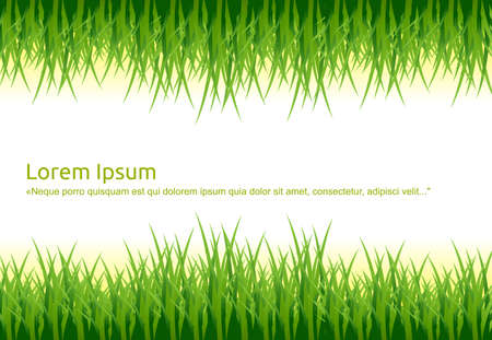 Green Grass Background. Ecology Nature Vector Illustration.のイラスト素材