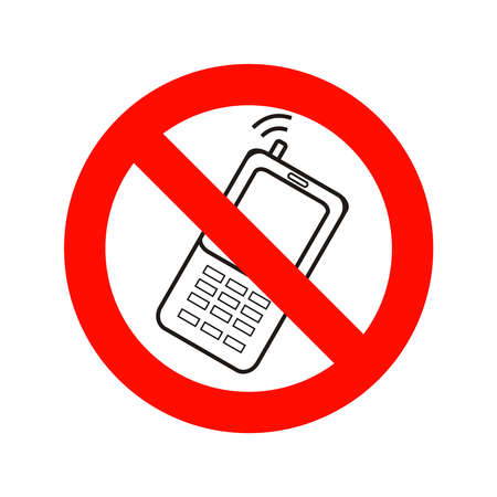 No phone.のイラスト素材