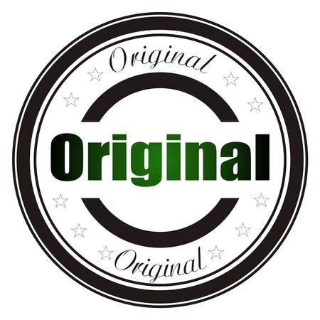 Abstract black grunge stamp named のイラスト素材