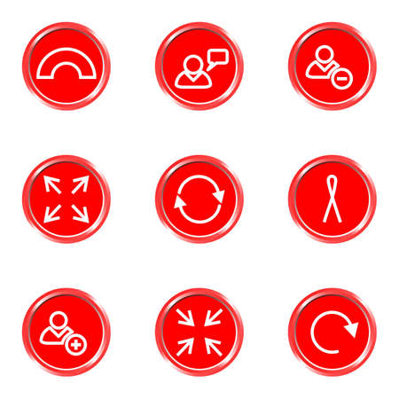 Glossy icons set 13 (see other in my portfolio).のイラスト素材