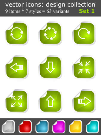 Modern set of design elements 1. のイラスト素材