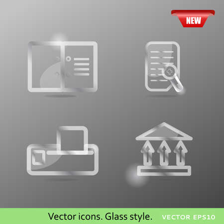 Glass icons vol2.  のイラスト素材