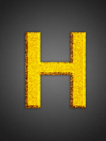 Beautiful abstract party symbol. Yellow glowing font. の写真素材
