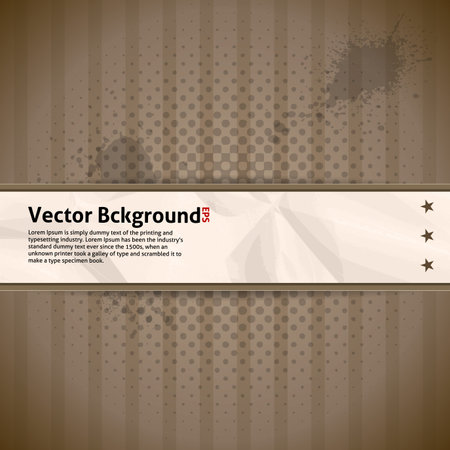 Retro Background with Crumpled Paper のイラスト素材