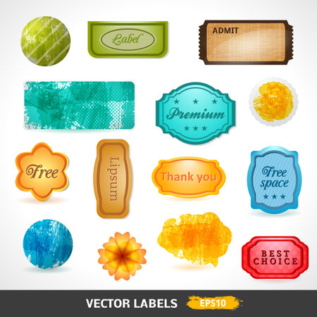 Labels. Web Business Symbol.のイラスト素材