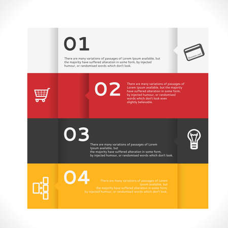 Vector Infographic Banner. Modern Design Background.のイラスト素材