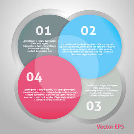 Circle Background. Design Advertise. Clean Style.のイラスト素材