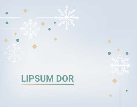 Vector snowalkers background. Clean winer banner templateのイラスト素材