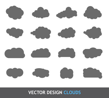 Design Elements. Clouds concept collection templateのイラスト素材