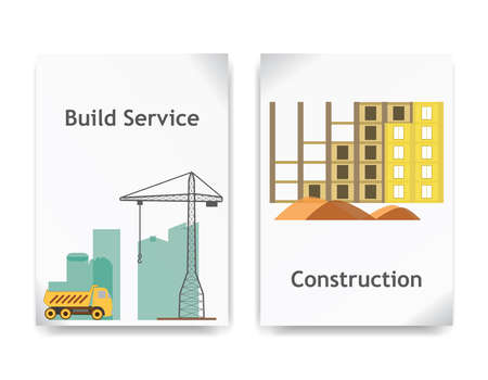 Construction vector bannerのイラスト素材