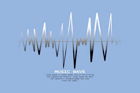 Music wave player logo.