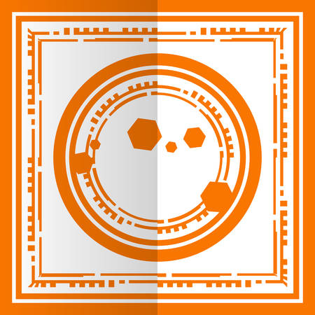 Vector minimal geometric background. Square and circle for your design.の写真素材