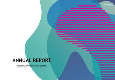 Design Template. Trendy Gradient Shapes Background. Colorful Abstract Vector Illustration. Bubble shapes composition with light. Eps10 vector.のイラスト素材