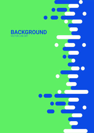 Abstract backgrounds with color rounded shapes.Vector illustration. Rounded lines halftone style. Element for designのイラスト素材