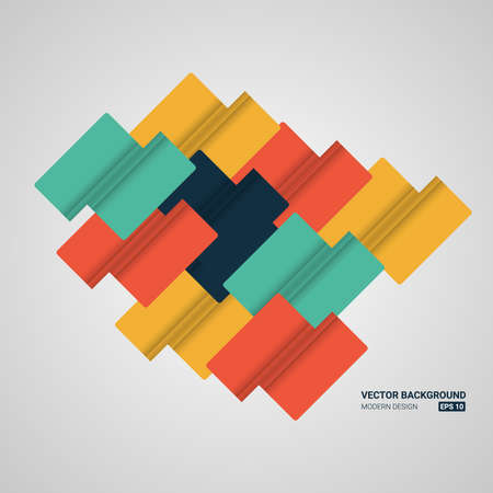 Abstract shape vector design. Universal modern composition. Background with copyspace. Online presentation website element or mobile app coverのイラスト素材