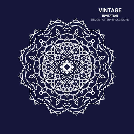 The illustration is a rich background. Abstract background. Rounded line geometric shapes. Radial banner. Can be used in the media. Vintage decorative elements. Vector illustration. Circular pattern.のイラスト素材