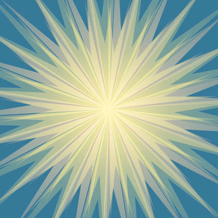 Explosion comic book banner. Abstract background of light rays radial spread from the center in pastel colors. Sunburst design in comics, pop art style. Jpeg illustrationの写真素材