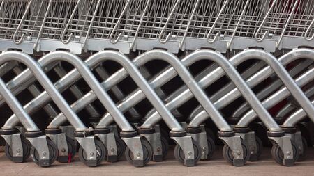 Abstract composition shopping cartの写真素材