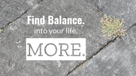 A close-up of a gray concrete surface with a motivational quote overlaid on top. The text "Find...