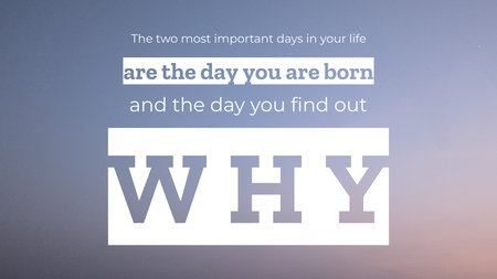 An inspirational quote is layered over a peaceful gradient sky. The background transitions from a calm blue-gray to a soft pink and purple, creating a serene mood.の写真素材