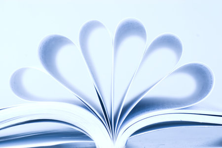 openning bookの写真素材