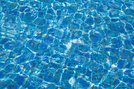 blue tiles swimming pool water
