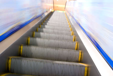 the escalator movingの写真素材