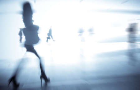 blur people at the stationの写真素材