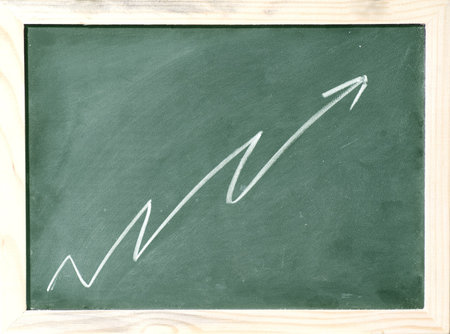mark on blackboard