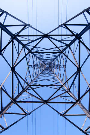 metal electricity pylonsの写真素材