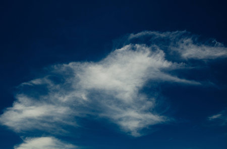 blue sky with cloudsの写真素材