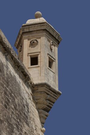 Old lookout tower in Malta island (the Gardjola)の写真素材