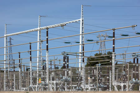 Electrical power station in southern Franceの写真素材