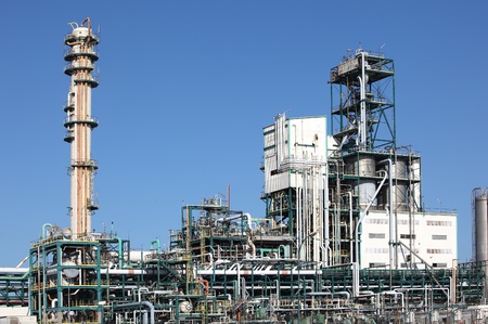 Oil refining facility in Lavera southern France