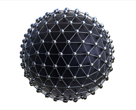 3d rendering of world network concept isolated on white backgroundの写真素材