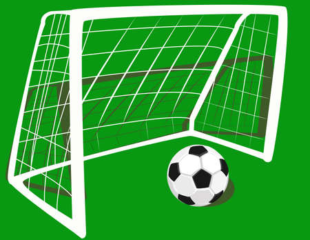  	football at the gate.のイラスト素材