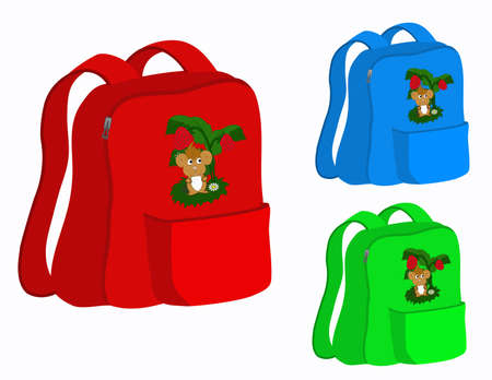 School satchelのイラスト素材