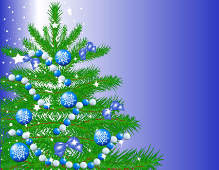 Christmas fir tree のイラスト素材