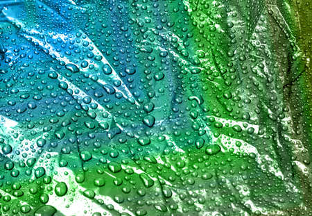 Drops of water on a dark backgroundの写真素材