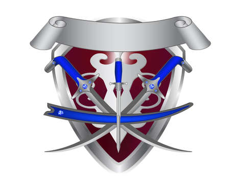 Shield and sword.のイラスト素材