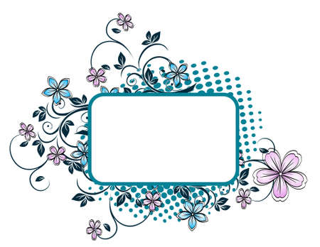 floral grunge background のイラスト素材