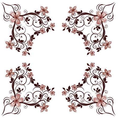 Floral Vector decor のイラスト素材