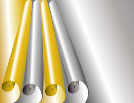 Card with curved around the corner.のイラスト素材