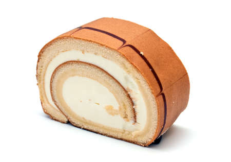 Cake on a white backgroundの写真素材