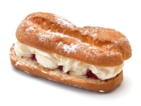 Cake on a white backgroundの写真素材