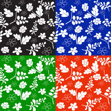 Seamless floral patternのイラスト素材