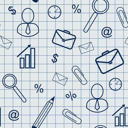 Seamless texture on business themesのイラスト素材