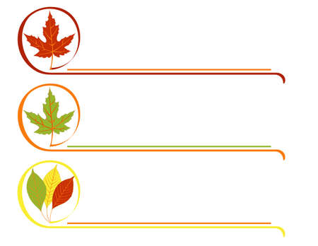 Bright pattern with autumn leaves のイラスト素材