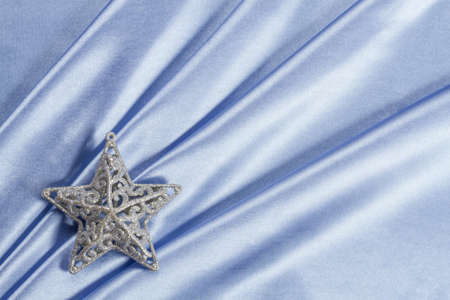 Delicate silk background for Christmasの写真素材