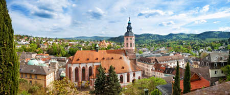Panoramic view of Baden-Baden  Europe, Germany 